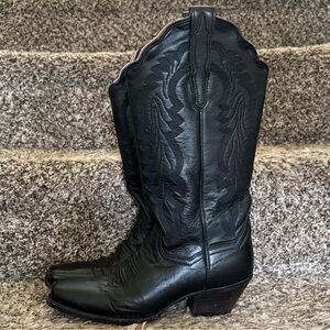 Dan Post Black Women's Mid-Calf Western Cowboy Boots